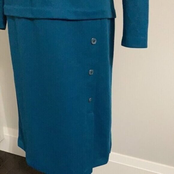 D'ALLAIRD'S Vintage Blue Long Dress Medium / Large - Picture 7 of 14